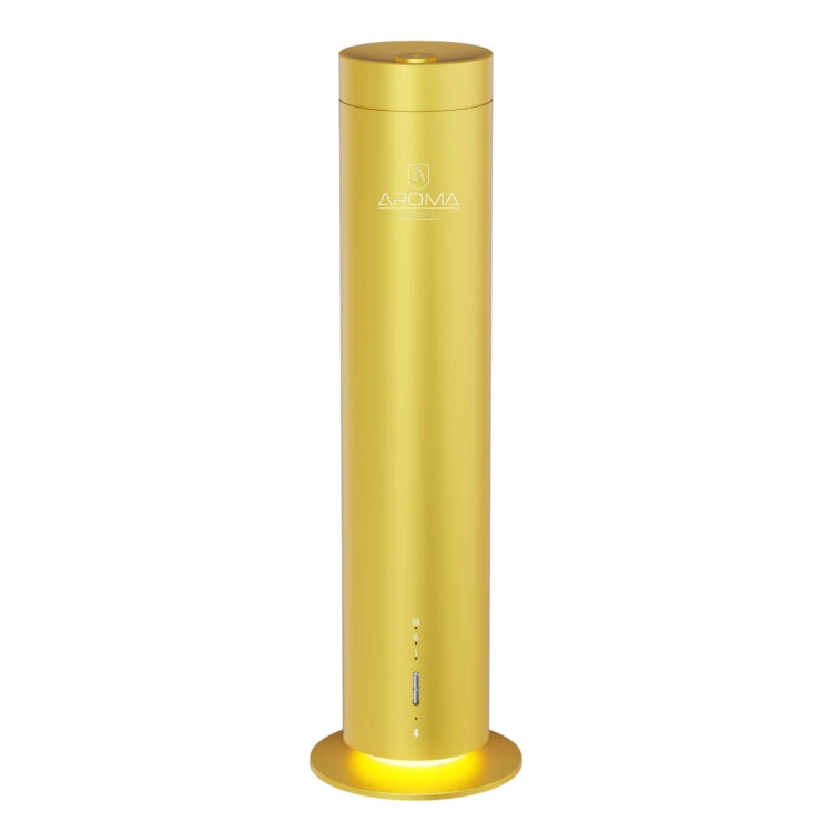 Aroma-Smart-Tower-Gold-front-yellow-light.jpg