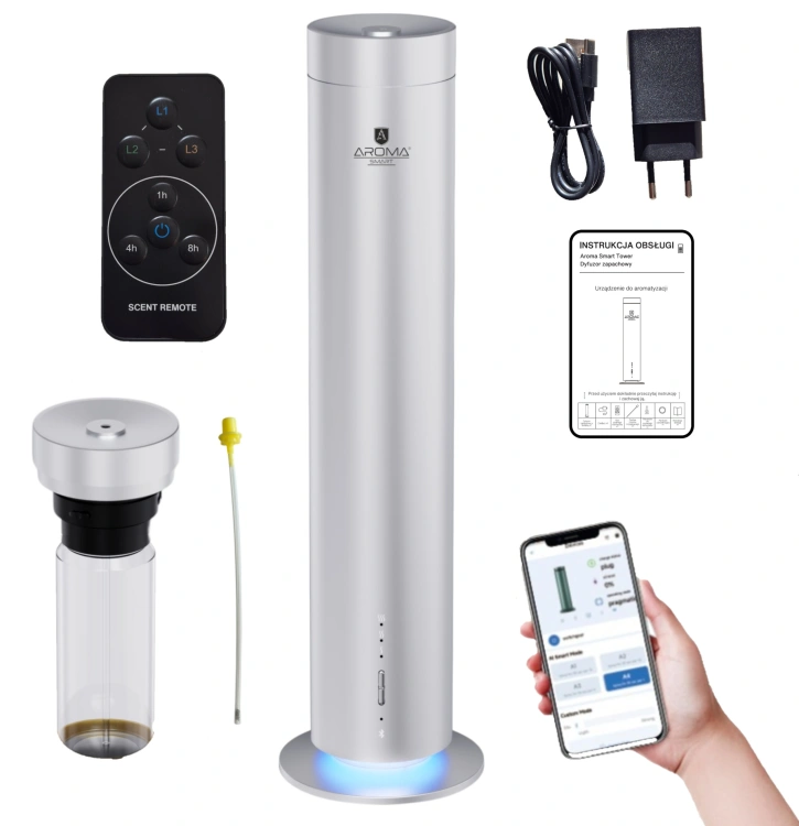 Aroma-Smart-Tower-Silver-front-blue-light-zestaw.jpg
