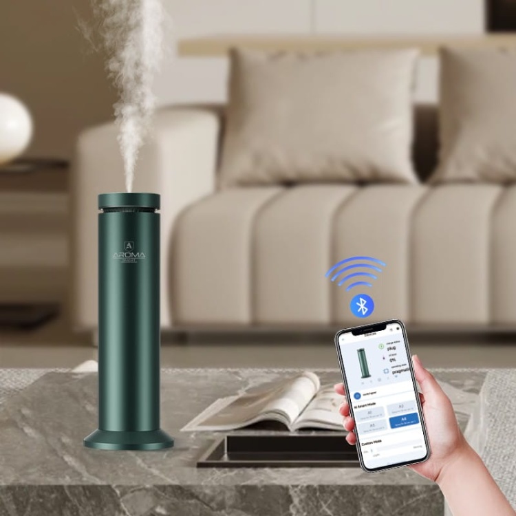 Aroma Smart Tube Green Dyfuzor do dużych powierzchni z bluetooth
